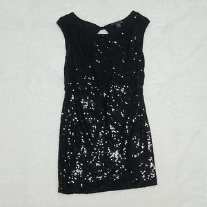 Forever 21 | Sequins Black Mini Dress Size Medium
